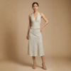 PREMIUM POLKA DOT HALTER TOP & SKIRT SET - AS02