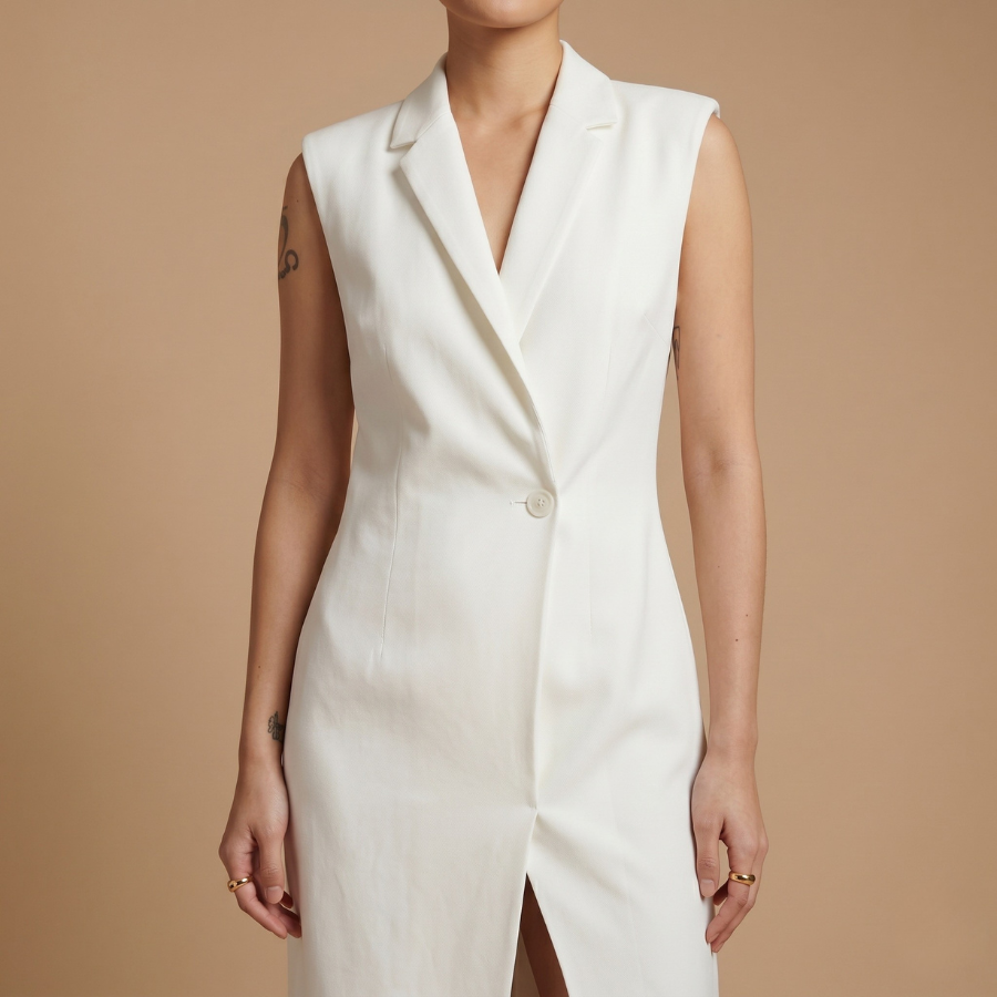 Sleeveless Blazer Dress - Image 9