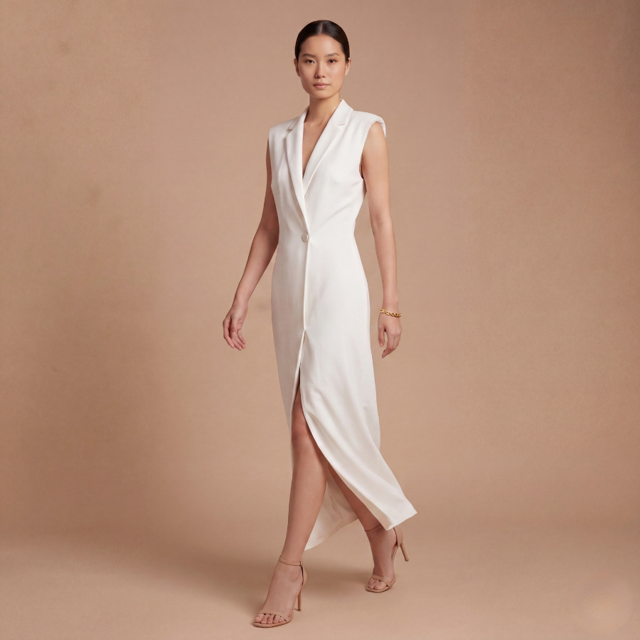 Sleeveless Blazer Dress - Image 8