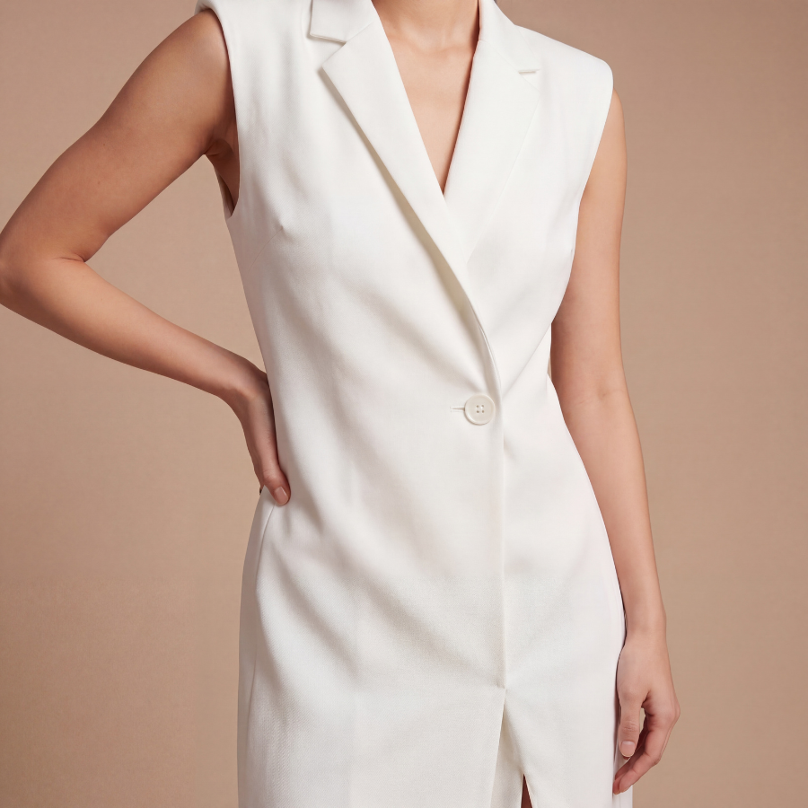 Sleeveless Blazer Dress - Image 4
