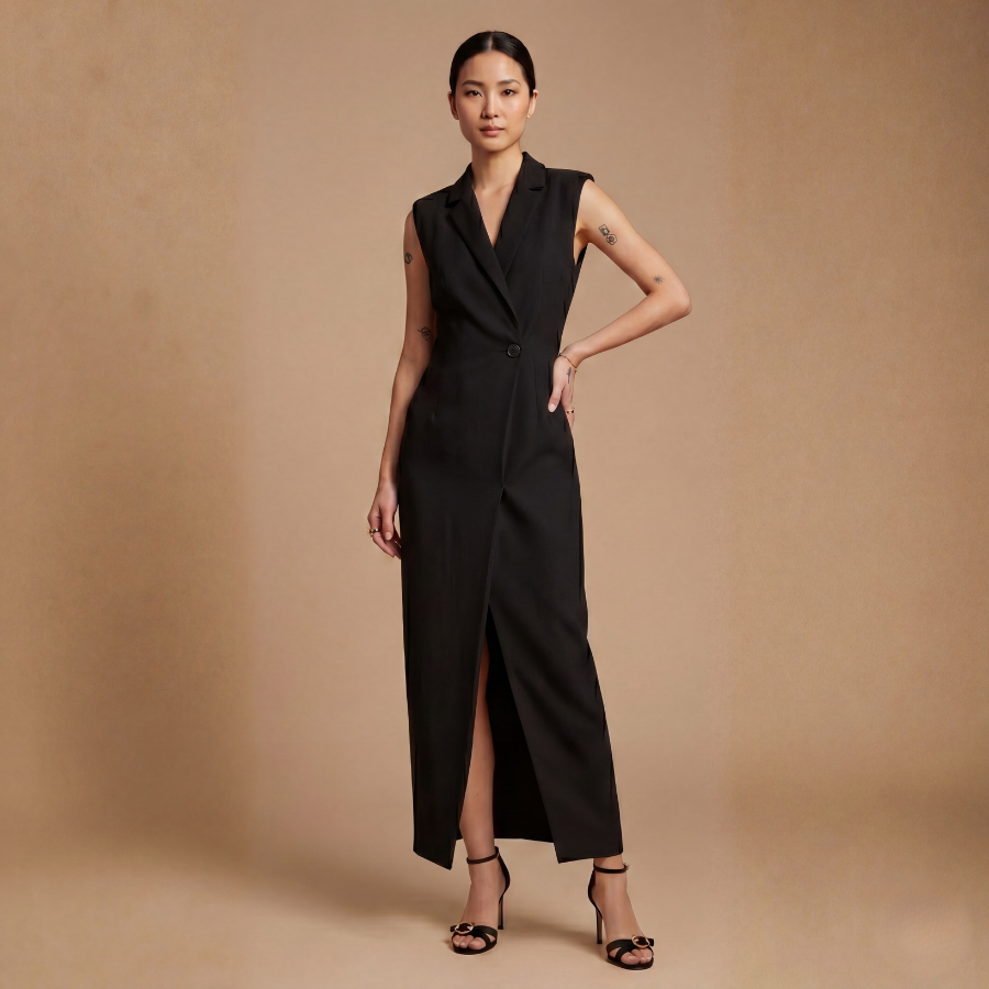 Sleeveless Blazer Dress - Image 5