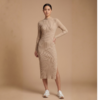 Ribbed Knit Midi Dress